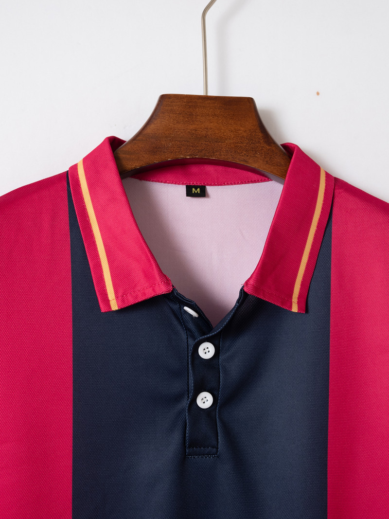 Divatos sportpóló Nyári Férfi Póló Hétköznapi koprintes férfi rövid ujjú póló Légáteresztő S-3xl