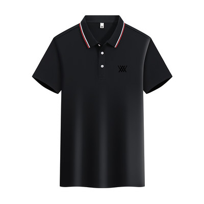 Jauns vīriešu polo krekls ar īsām piedurknēm, augstas kvalitātes mitrumu absorbējošs un elpojošs T-krekls s-4XL Eiropā un Amerikā