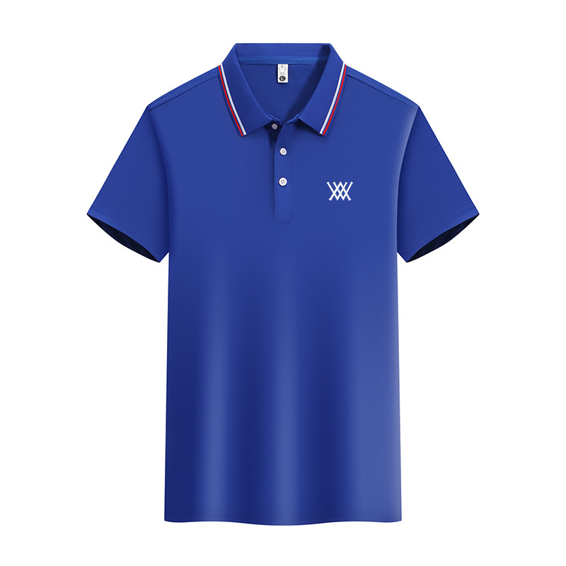 Jauns vīriešu polo krekls ar īsām piedurknēm, augstas kvalitātes mitrumu absorbējošs un elpojošs T-krekls s-4XL Eiropā un Amerikā