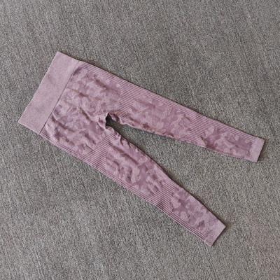 WAREBALL Ženske sportske Push Up Camo bešavne kamuflažne tajice s visokim strukom za trljanje guzice za vježbanje fitness hlače za jogu