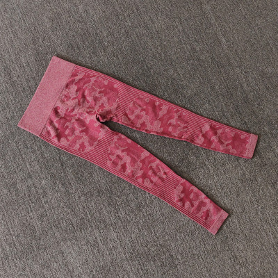 WAREBALL Ženske sportske Push Up Camo bešavne kamuflažne tajice s visokim strukom za trljanje guzice za vježbanje fitness hlače za jogu