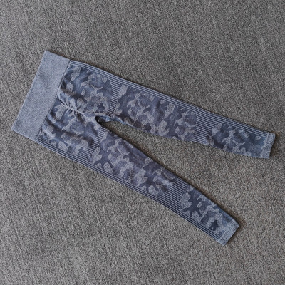 WAREBALL Ženske sportske Push Up Camo bešavne kamuflažne tajice s visokim strukom za trljanje guzice za vježbanje fitness hlače za jogu