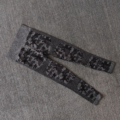 WAREBALL Ženske sportske Push Up Camo bešavne kamuflažne tajice s visokim strukom za trljanje guzice za vježbanje fitness hlače za jogu