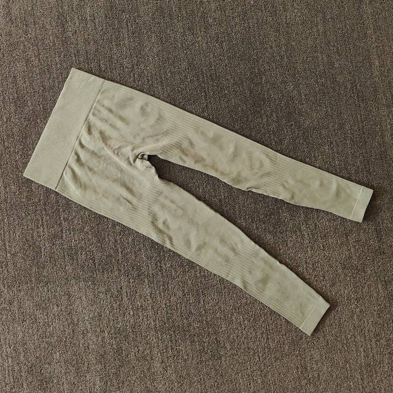 WAREBALL Ženske sportske Push Up Camo bešavne kamuflažne tajice s visokim strukom za trljanje guzice za vježbanje fitness hlače za jogu