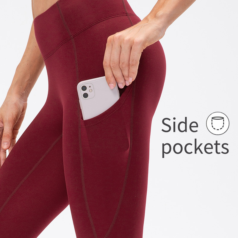 Ženske hlače visokog struka Sportske hlače za trčanje Plus Velent jednobojne tajice za fitness Jogging Trenirke Tajice za teretanu