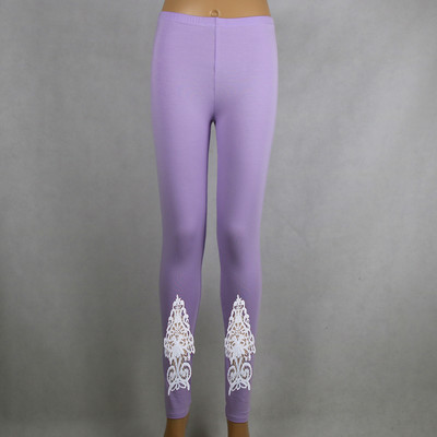 Jambiere din bumbac modal XS-7XL Dimensiune mare Legins Dantela Decorat cu gol Leggings dama XXXL 6XL 5XL Alb Negru Violet Roz