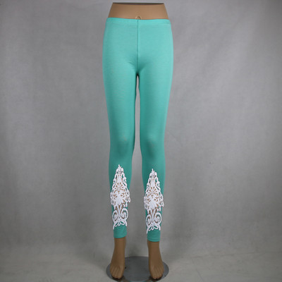 Jambiere din bumbac modal XS-7XL Dimensiune mare Legins Dantela Decorat cu gol Leggings dama XXXL 6XL 5XL Alb Negru Violet Roz