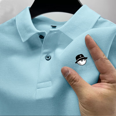 Polo à manches courtes pour hommes, T-shirt absorbant l'humidité et respirant de haute qualité, s-4XL, Europe et Amérique