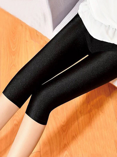 CHSDCSI Neon Leggings Női Szexi Push Up Shine Egyszínű Sovány, Magasan Nyújtott Capris Női Leggins