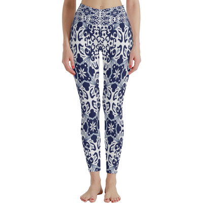 Jambiere cu talie înaltă pentru femei, fără pantaloni atletici moi, pentru controlul burticii, pentru antrenament de yoga pentru alergare