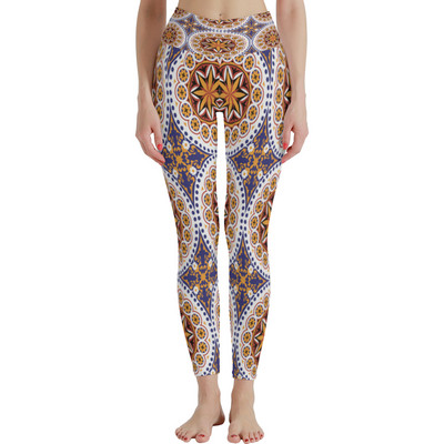 Jambiere cu talie înaltă pentru femei, fără pantaloni atletici moi, pentru controlul burticii, pentru antrenament de yoga pentru alergare