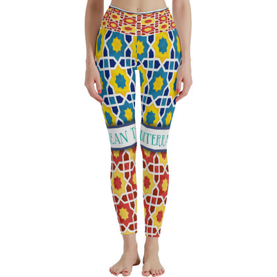 Jambiere cu talie înaltă pentru femei, fără pantaloni atletici moi, pentru controlul burticii, pentru antrenament de yoga pentru alergare