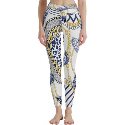 Jambiere cu talie înaltă pentru femei, fără pantaloni atletici moi, pentru controlul burticii, pentru antrenament de yoga pentru alergare