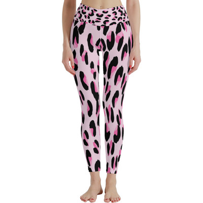 Jambiere cu talie înaltă pentru femei, fără pantaloni atletici moi, pentru controlul burticii, pentru antrenament de yoga pentru alergare