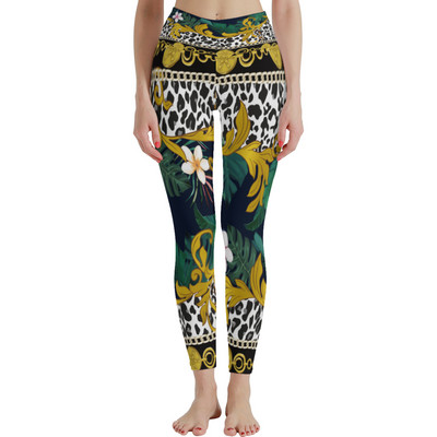 Jambiere cu talie înaltă pentru femei, fără pantaloni atletici moi, pentru controlul burticii, pentru antrenament de yoga pentru alergare