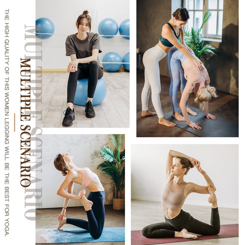 Jambiere cu talie înaltă pentru femei, fără pantaloni atletici moi, pentru controlul burticii, pentru antrenament de yoga pentru alergare