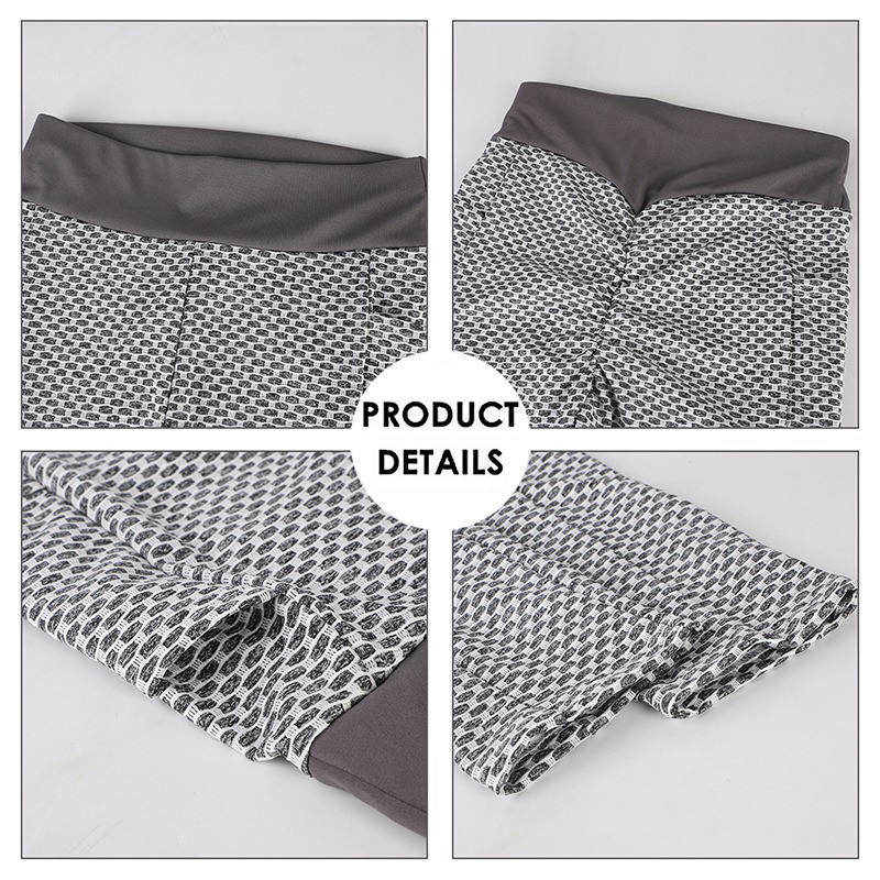 Sieviešu lielizmēra kabatas jogas bikses ar augstu vidukli Elastīgas Push Up Fitness Sporta legingi Meiteņu sporta zāle Treniņa šūnveida sporta bikses