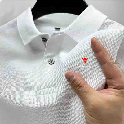 2024 Tricou nou pentru bărbați Classique Polo à manches courtes Haut d'été Tricou décontracté Col boutonné Super Large S-4XL Polo Shi.