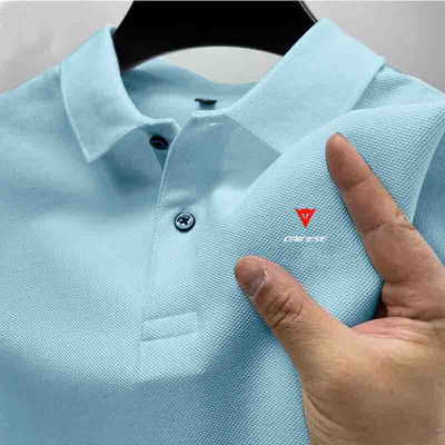 2024 Tricou nou pentru bărbați Classique Polo à manches courtes Haut d'été Tricou décontracté Col boutonné Super Large S-4XL Polo Shi.
