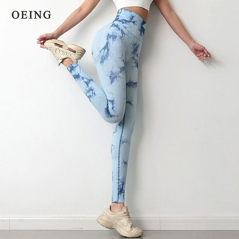 Ženske seksi tajice s mjehurićima i visokim strukom Bešavne sportske hlače s printom Push up tajice za fitness Hlače za trčanje, vježbanje, joga