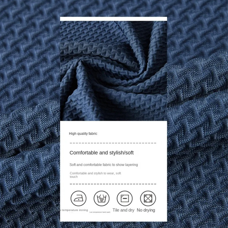 Cămașă polo cu mânecă scurtă pentru bărbați, noi de vară, cu mătase de gheață, respirabil, pentru afaceri, la modă, haine de marcă masculină