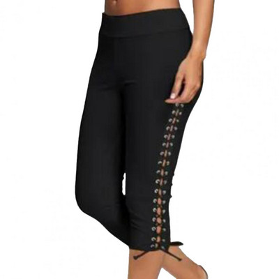 Női sportos nadrág nyári női rövidnadrág jóga nadrág Vékony gyorsan száradó nagy méretű derék nadrág kocogáshoz női leggings