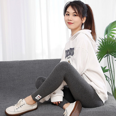 2024. gada jauni klasiski svītraini kokvilnas legingi sievietēm pelēki liela izmēra ikdienišķa sporta zāle atspiešanās legins Mujer dobas, plānas bikses XXXL