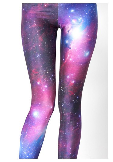 Divat női Galaxy leggings, Space Print nadrág FEKETE fekete tej leggings INGYENES SZÁLLÍTÁS GL-01