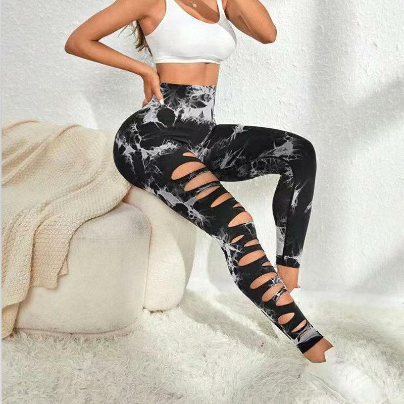 Bezšuvju kaklasaites Krāsotas dobas jogas bikses ar augstu vidukli Ātri žūstoši sporta legingi Stingri paceļami gurni Fitnesa sporta zāles legingi