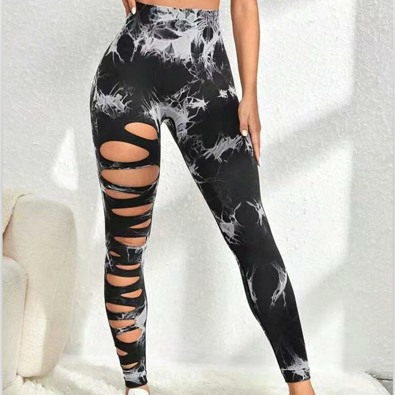 Bezšuvju kaklasaites Krāsotas dobas jogas bikses ar augstu vidukli Ātri žūstoši sporta legingi Stingri paceļami gurni Fitnesa sporta zāles legingi