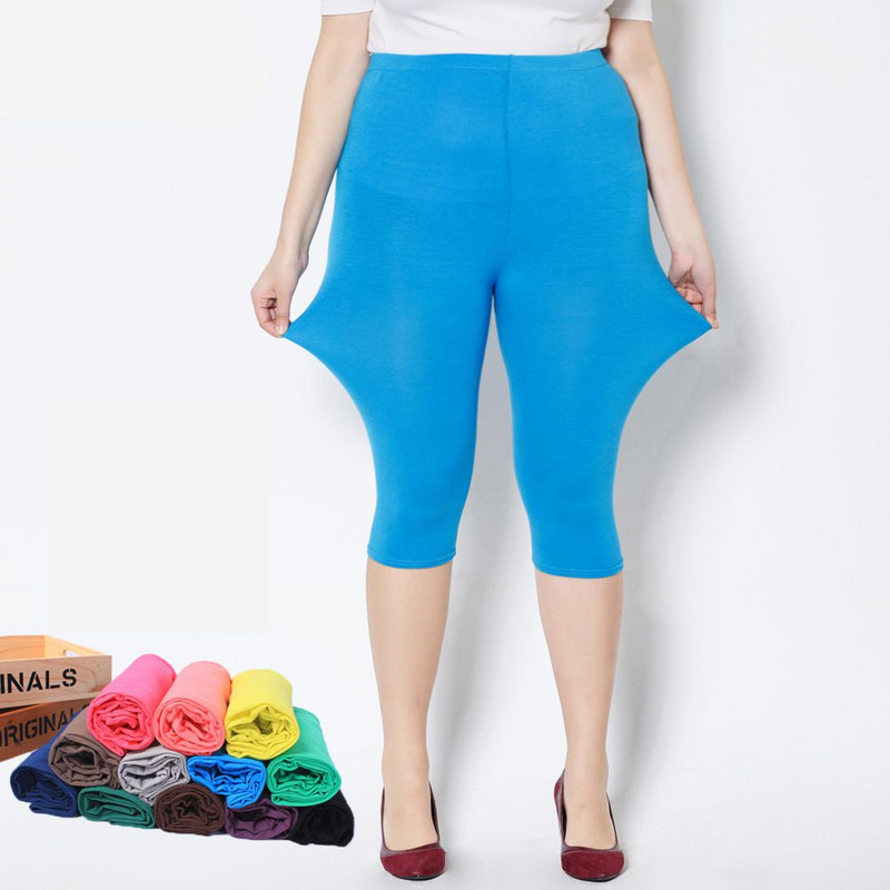 New Arrival Sieviešu legingi Summer Style Modal Fertilizer Plus izmērs 7XL Liela izmēra Candy Color Sieviešu bikses