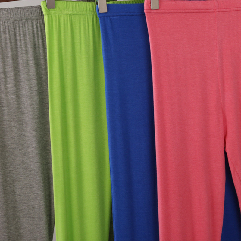 New Arrival Sieviešu legingi Summer Style Modal Fertilizer Plus izmērs 7XL Liela izmēra Candy Color Sieviešu bikses