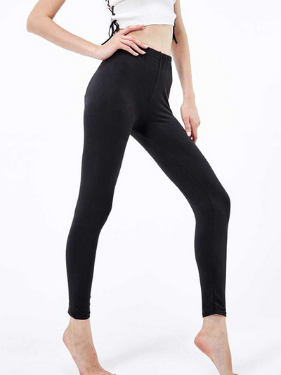 YSDNCHI Fitness Leggins Tömör fekete Push Up Leggings Gyakorlat Női Sport Magasderekú Nadrág Női Elasztikus nadrág Gym