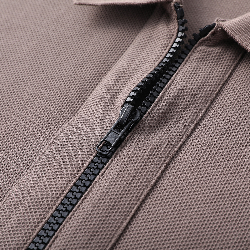 Poslovno ležerna muška polo majica kratkih rukava, ljetna majica kratkih rukava s patentnim zatvaračem za muškarce, visoka kvaliteta 2024 Top s blokiranim bojama