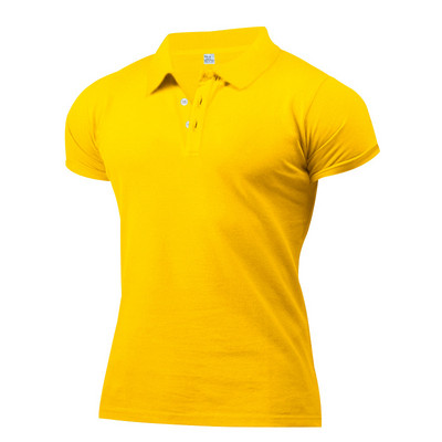 S-3XL vīriešu apģērbs Luksusa trikotāžas polo krekls ikdienišķs svītrains pogām uz leju vienkrāsains T-krekls ar īsām piedurknēm vīriešiem, elpojošs