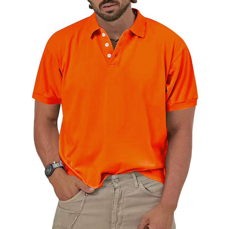 S-3XL vīriešu apģērbs Luksusa trikotāžas polo krekls ikdienišķs svītrains pogām uz leju vienkrāsains T-krekls ar īsām piedurknēm vīriešiem, elpojošs