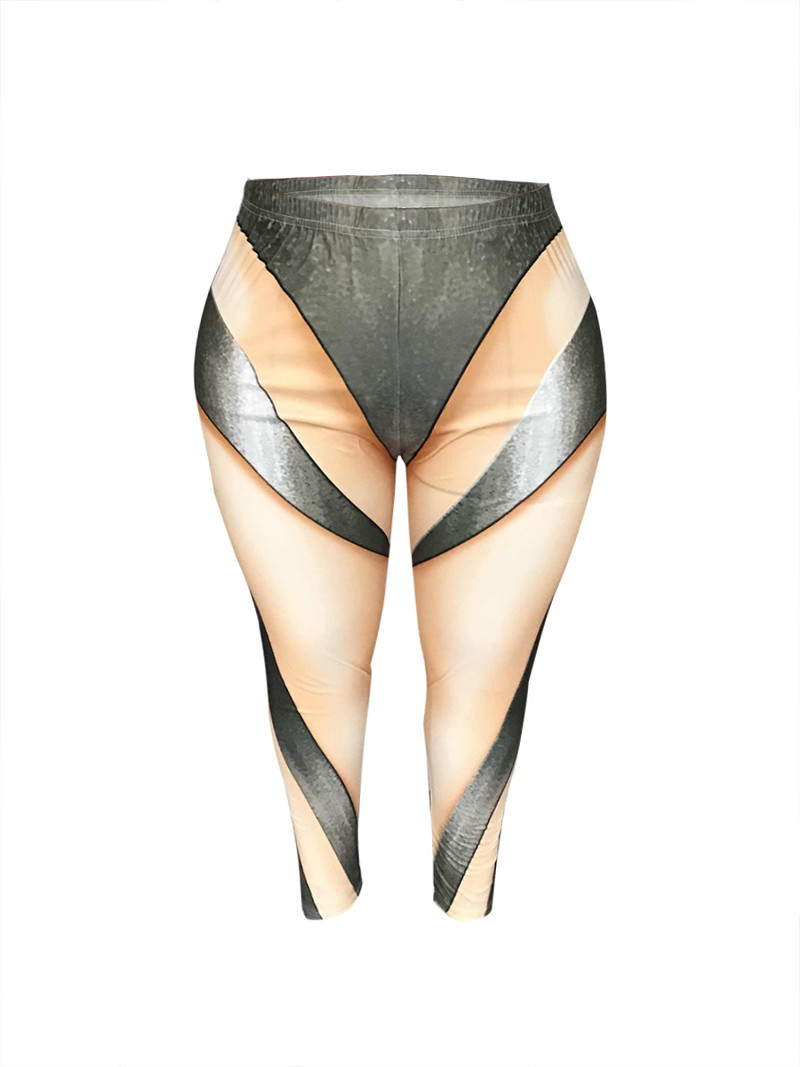 LW lielizmēra ielas šauras, ļoti elastīgas bikses, 2024. gada modes sieviešu vidū viduklis pavasara vasaras bikses pozicionēšanas apdrukas legingi