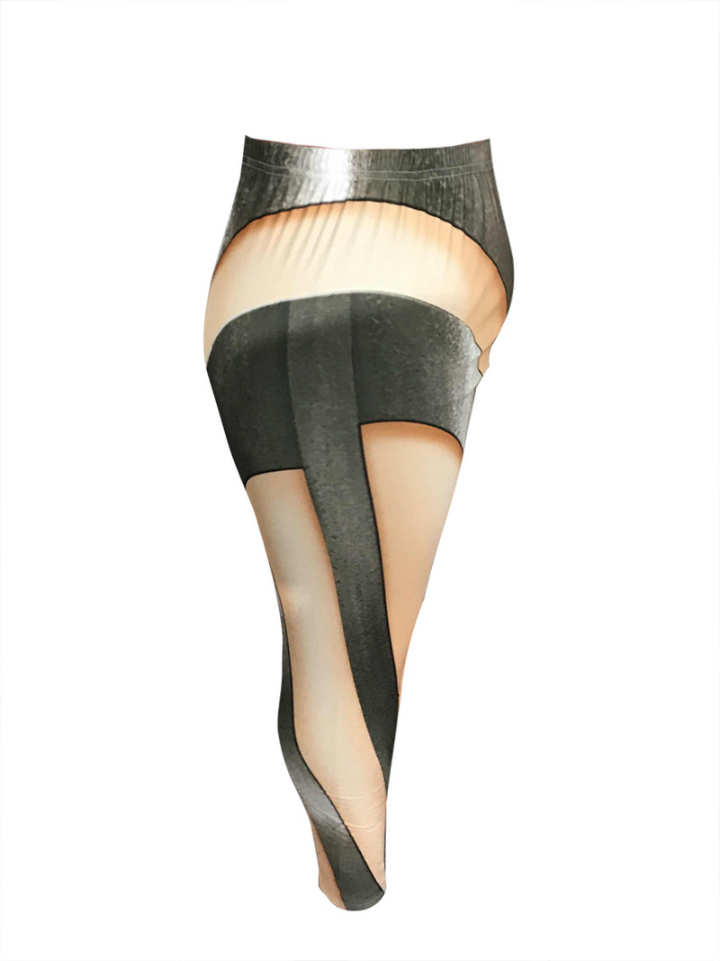 LW lielizmēra ielas šauras, ļoti elastīgas bikses, 2024. gada modes sieviešu vidū viduklis pavasara vasaras bikses pozicionēšanas apdrukas legingi