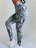 Sievietēm Sexy Bikses Gurni Push Up Čūska Apdrukāti Legingi Sporta Augsts Viduklis Vasaras Elastīgi Slim Fitness Leggins Darbs