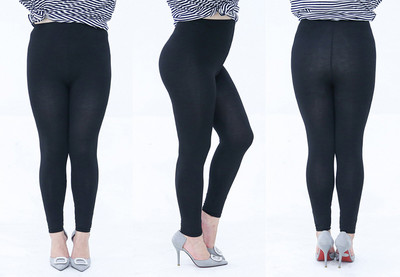 Liela izmēra modālie legingi sievietēm saīsināta garuma, plānas kokvilnas šauras bikses