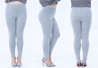 Liela izmēra modālie legingi sievietēm saīsināta garuma, plānas kokvilnas šauras bikses