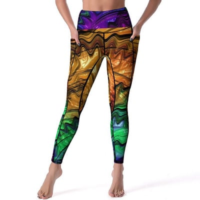 Jambiere de calitate metalică de epocă, cu model mandala auriu, pantaloni de yoga push-up, jambiere elastice dulci, jambiere sport pentru antrenament pentru femei