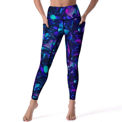 Jambiere de calitate metalică de epocă, cu model mandala auriu, pantaloni de yoga push-up, jambiere elastice dulci, jambiere sport pentru antrenament pentru femei