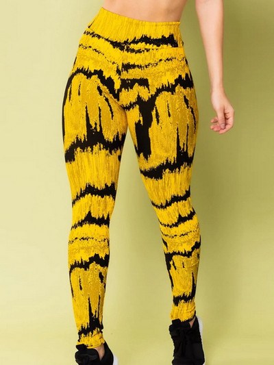 Pantaloni cu creion pentru exerciții cu push-up Îmbrăcăminte sportivă Colanți elastici pentru fitness, pentru femei, cu imprimeu de șarpe, colanți de gimnastică