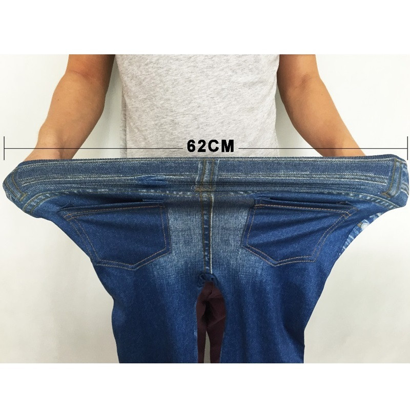 Modne vitke ženske traperice od umjetnog trapera veće veličine za fitness vježbanje s dugim džepovima Ljetne ležerne pencil hlače