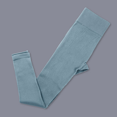 Rievoti legingi Sieviešu ar augstu vidukli Joga Bikses Sporta stulpiņi Bezšuvju sporta legingi Zeķubikses Push Up Fitnesa bikses Svītraini legingi