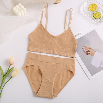 Női melltartó szett Bugyi Szexi Push Up Bralette Női Fitness Seamless Fehérnemű Sport Fehérnemű Melltartó szett Tank Crop Tops S-XL