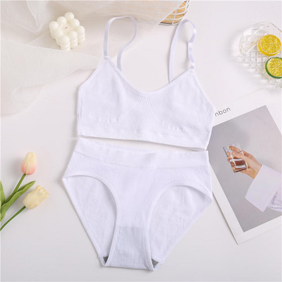 Női melltartó szett Bugyi Szexi Push Up Bralette Női Fitness Seamless Fehérnemű Sport Fehérnemű Melltartó szett Tank Crop Tops S-XL
