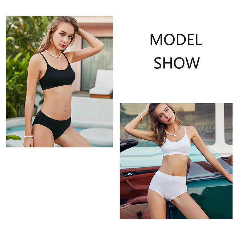 Női melltartó szett Bugyi Szexi Push Up Bralette Női Fitness Seamless Fehérnemű Sport Fehérnemű Melltartó szett Tank Crop Tops S-XL