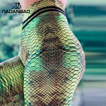 NADANBAO 2024 Hot Snake Print Γυναικεία Αθλητικά Κολάν Ψηλής Μέσης Γυμναστικής Σέξι προπόνηση Παντελόνι Γυναίκα